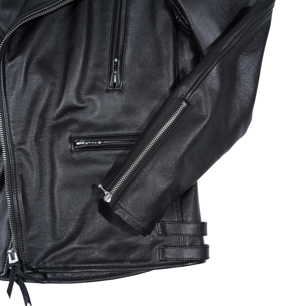 JNS1052-B)レザーライダースジャケット