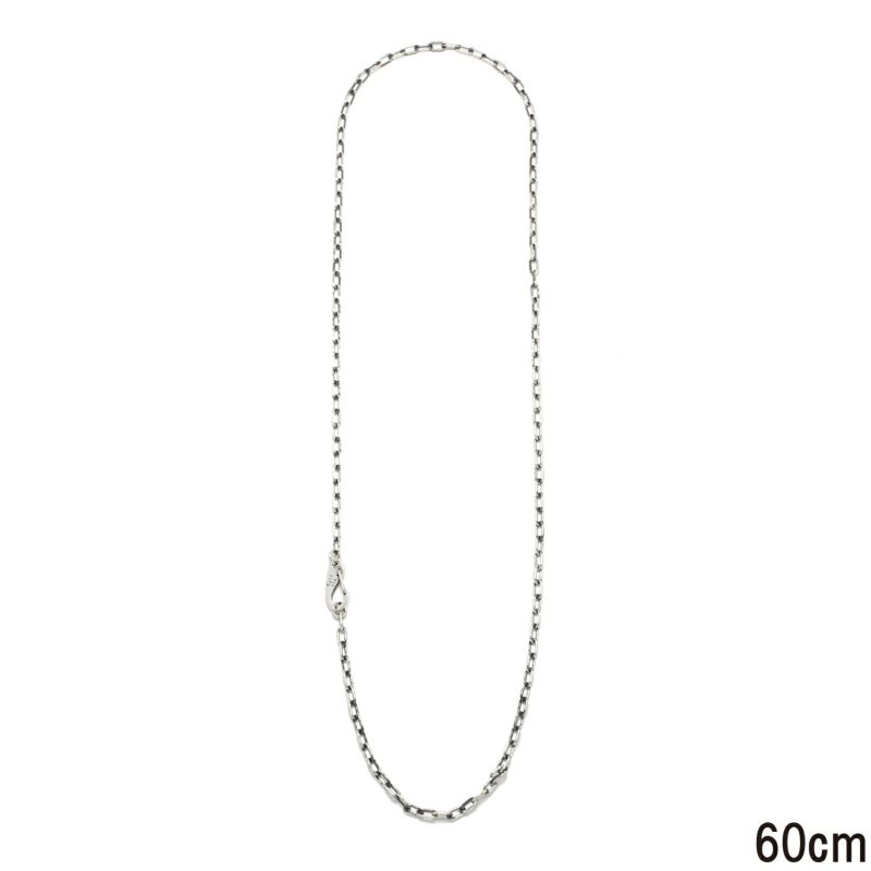 マガタマシンプルチェーンネックレス&ブレスレット-シルバー