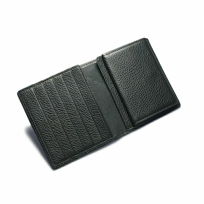 牛革 レザー REIWA コンパクト ミニ ウォレット スクリュー 二つ折り財布 / フラグメントケース