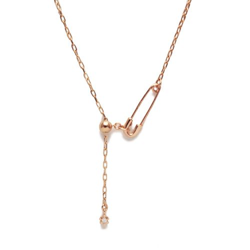 J-NC071)安全ピンダイヤモンドネックレス-K10｜アクセサリー通販の  