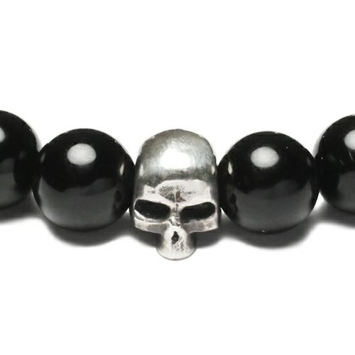 J-NS049)スカルビーズブレスレット｜アクセサリー通販のジャムホーム