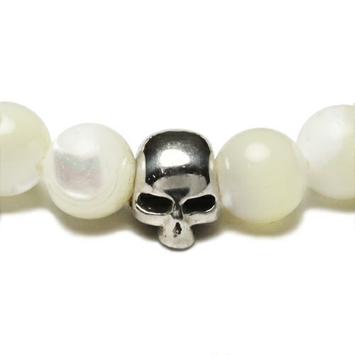 J-NS049)スカルビーズブレスレット｜アクセサリー通販のジャムホーム