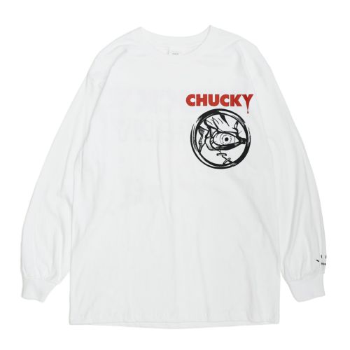 Bride of CHUCKY(チャッキー) ロングスリーブTシャツ ホワイトの写真