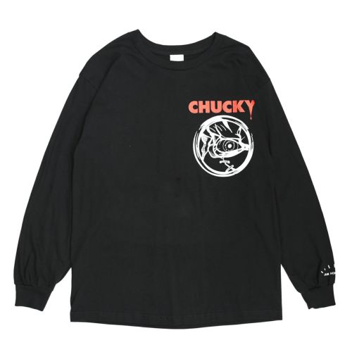 Bride of CHUCKY(チャッキー) ロングスリーブTシャツ ブラックの写真
