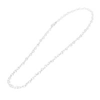 JNS1141)マガタマハートチェーンネックレス&ブレスレット - シルバー