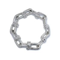 JNS1133)ビクターチェーン ブレスレット L - シルバー｜アクセサリー