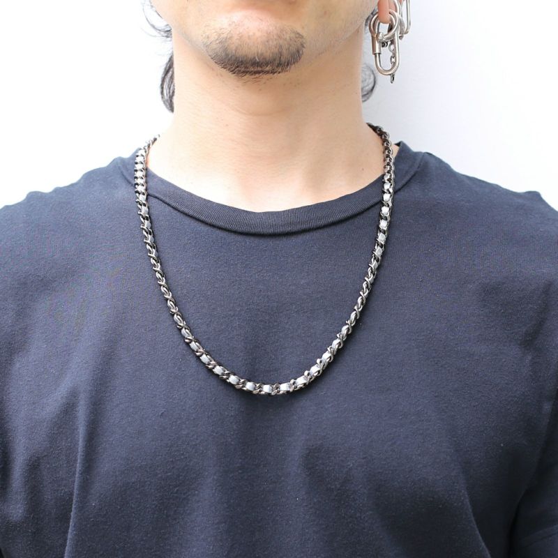 JNS1165B)トラチェーンネック＆ウォレットチェーン 太