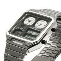 CITIZEN アナデジ C401 チタン 日本製 ブレスレット ライト