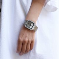 CITIZEN アナデジ C401 チタン 日本製 ブレスレット ライト
