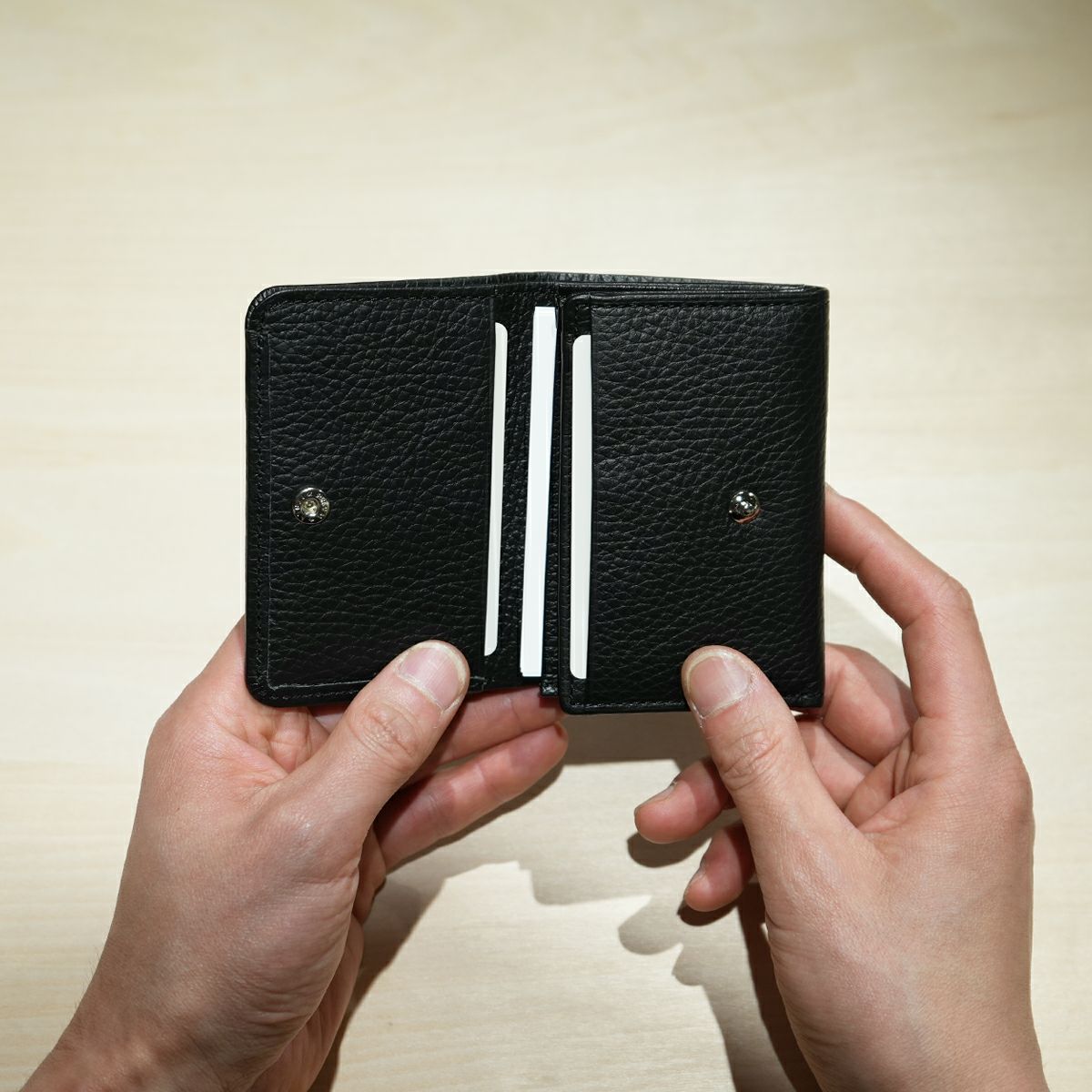 JNS1225)4NK trick mini 三つ折りウォレット キャッシュレス対応のお