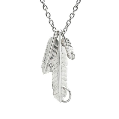 B77（バナナ） LEAF（葉っぱ） FEATHER（葉根） バナナ リーフェザー ネックレス 3葉（S&M&L）の写真