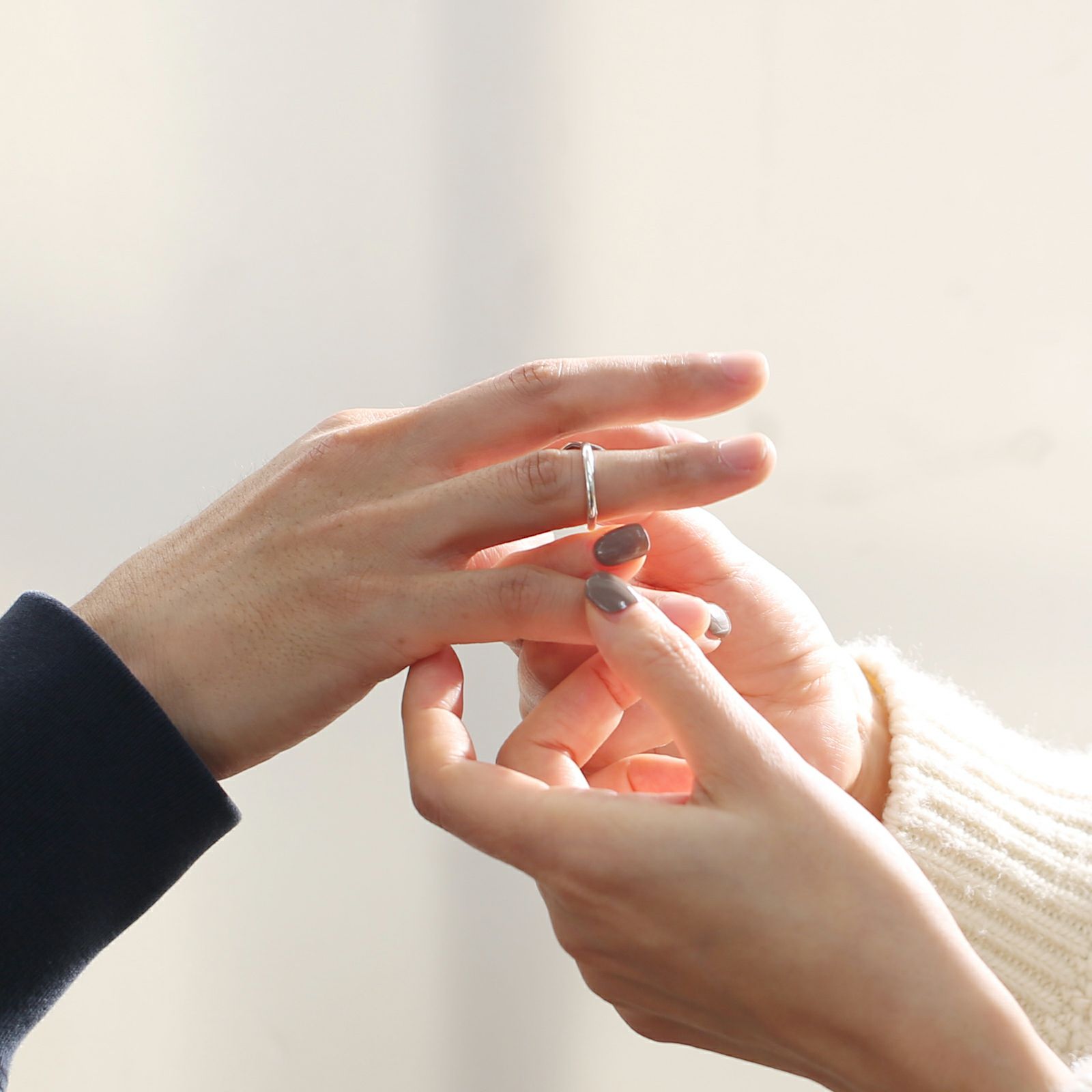 JGRI016-2)名もなき指輪-シルバー925/ペアリング/2サイズセット