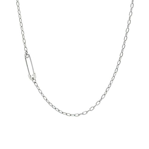 【JAM HOME MADE】シルバーチェーンネックレス JAM HOME MADE ネックレス 安全ピン ダイヤモンド チェーン S