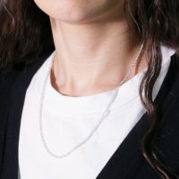 JNS1309)ロープチェーンネックレスM 三友その3 -シルバー925