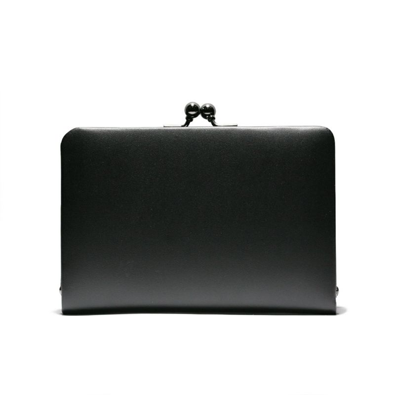 JNS1300BK)がま口二つ折り財布 / ガマミディアムウォレット