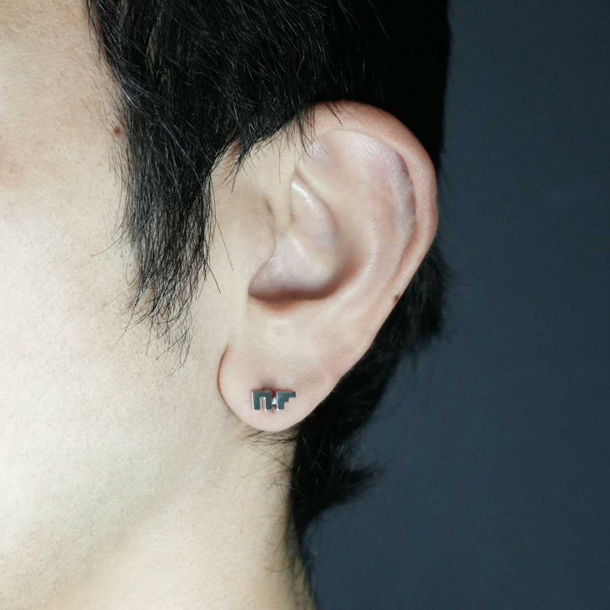 JNFPI003)JAM HOME MADE×NF NF LOGO PIERCED EARRING｜アクセサリー