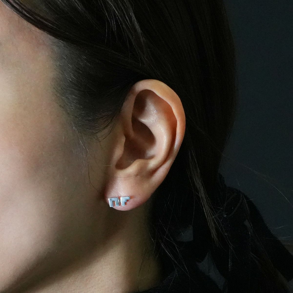 JNFPI003)JAM HOME MADE×NF NF LOGO PIERCED EARRING｜アクセサリー